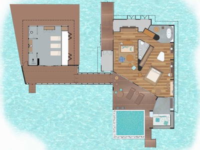   2 Bedroom Ocean Lagoon House